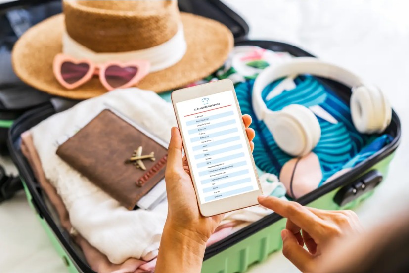 Travel packing checklist