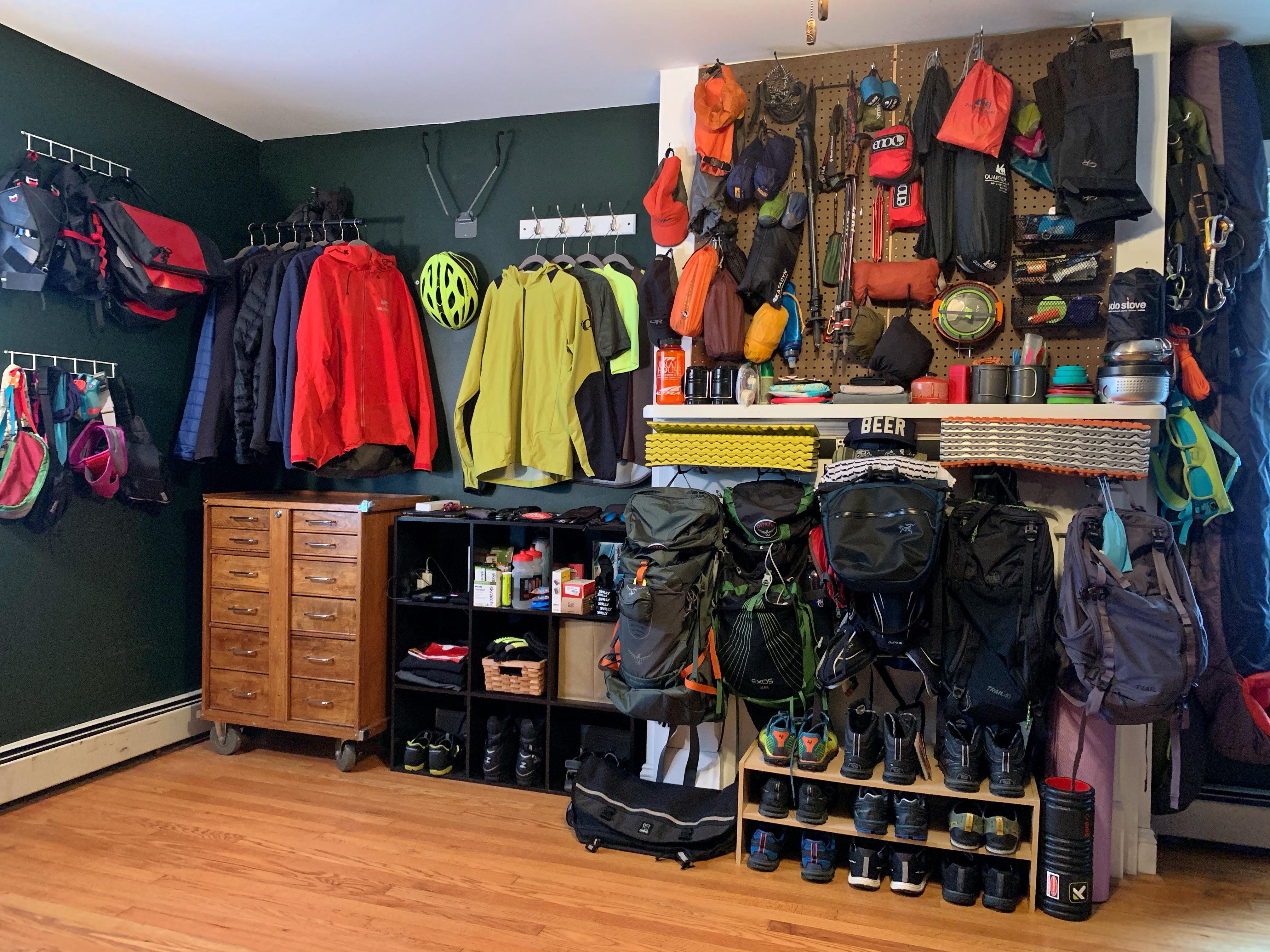Organized trekking gear