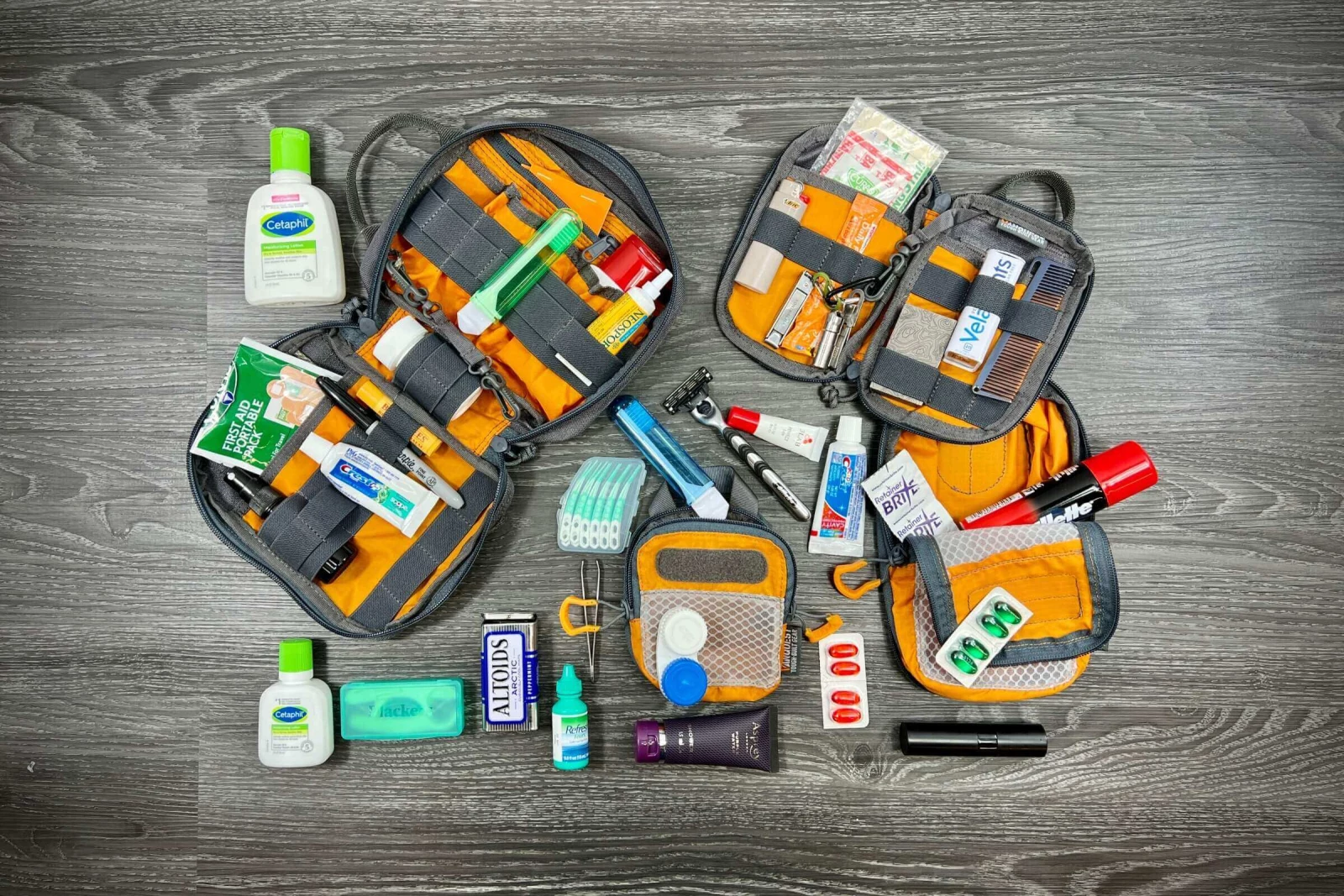 Travel toiletries organization