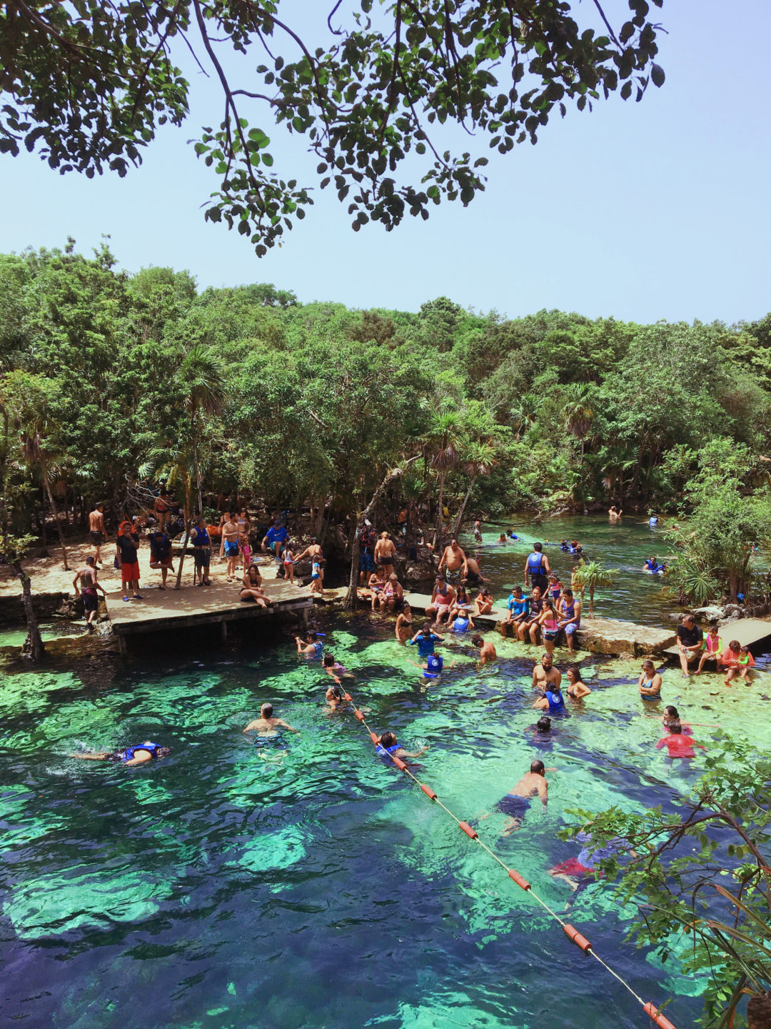 Cenote swimming