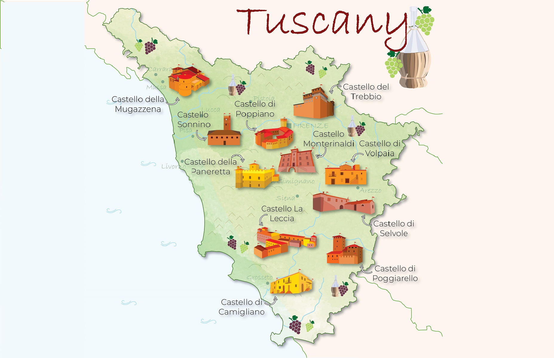Tuscany Map